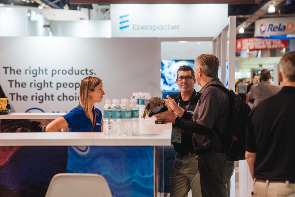 product demo at trade show